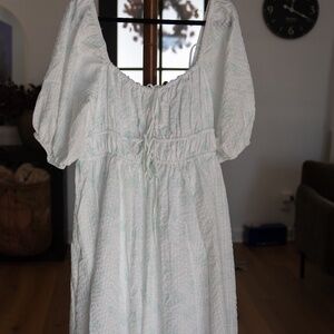 Edda Coastal Midi Dress in Sage